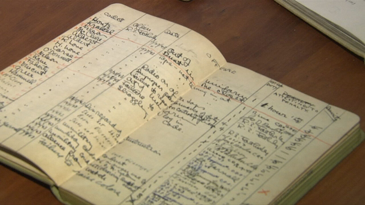 log book of rules broken offenses by members of training program.jpg